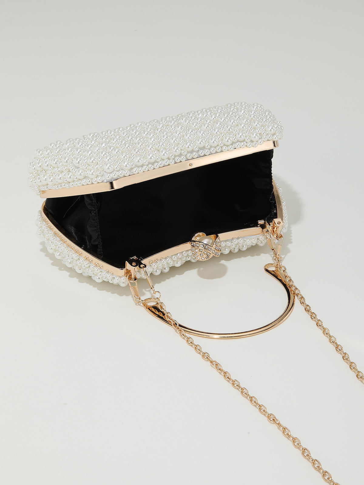Pearl-Effect Evening Bag — Refined Occasion Style