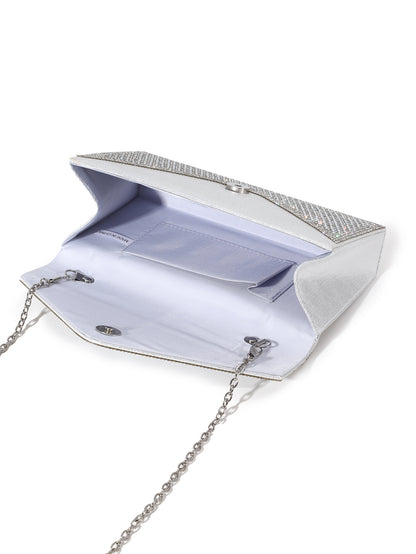 Rhinestone Envelope Clutch — Polished Statement Style