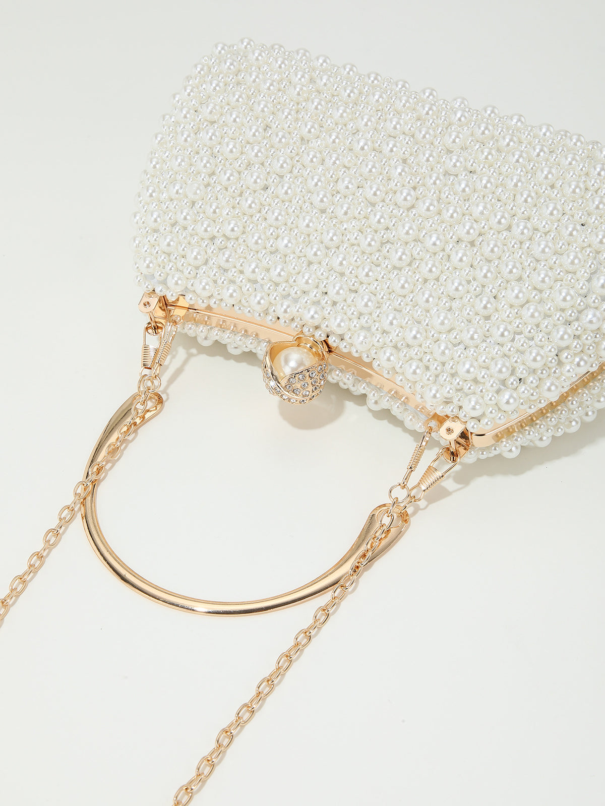 Pearl-Effect Evening Bag — Refined Occasion Style