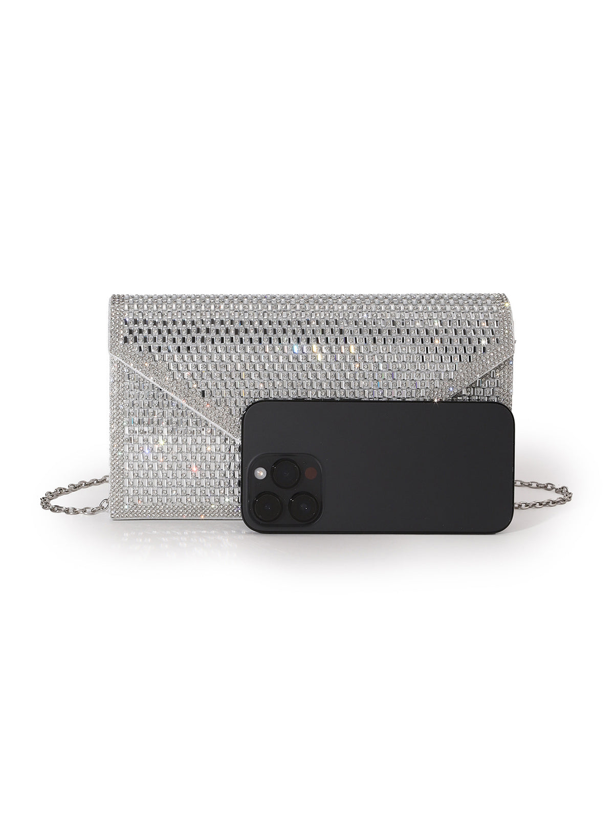 Rhinestone Envelope Clutch — Polished Statement Style
