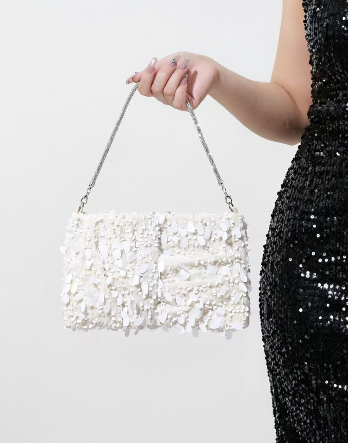 Sequin Shoulder Bag — Sparkling Evening Style